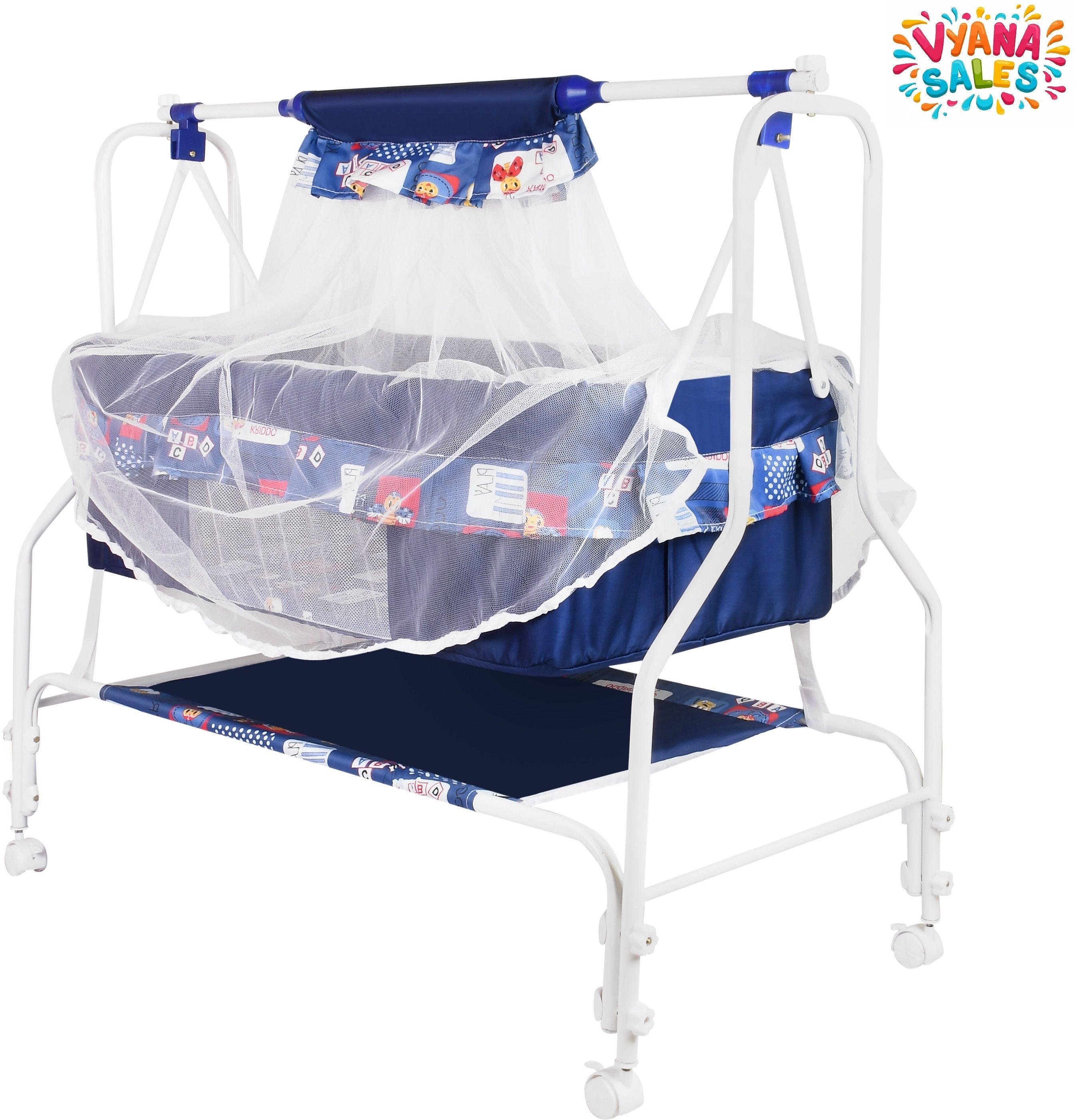 Cradle for kids cradle for baby boy and girl Cradle With Swing & Mosquito Net Bassinet