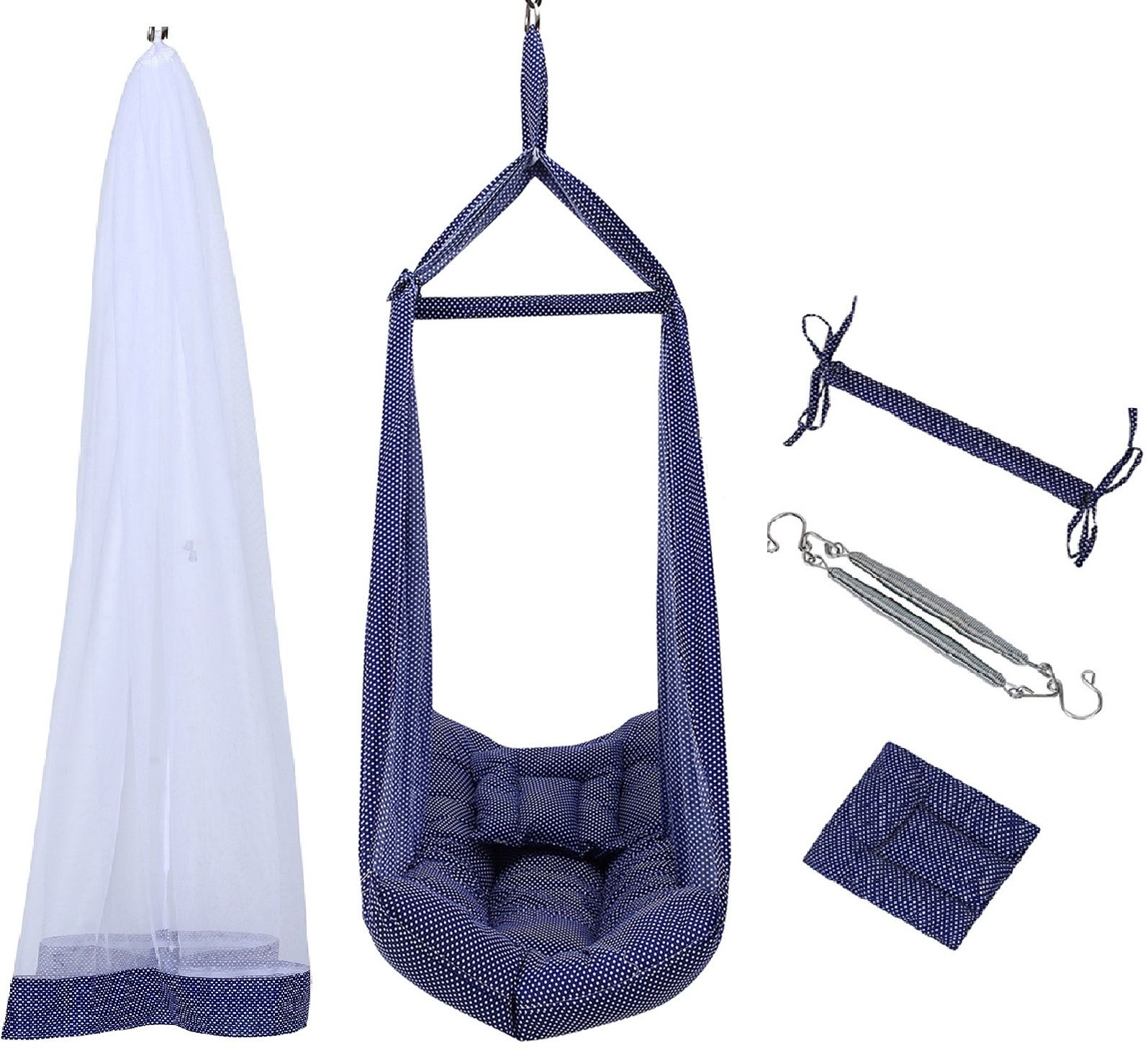 parents choice PEARL DARK BLUE INFANT COMFY SWING CRADLE-picture-46