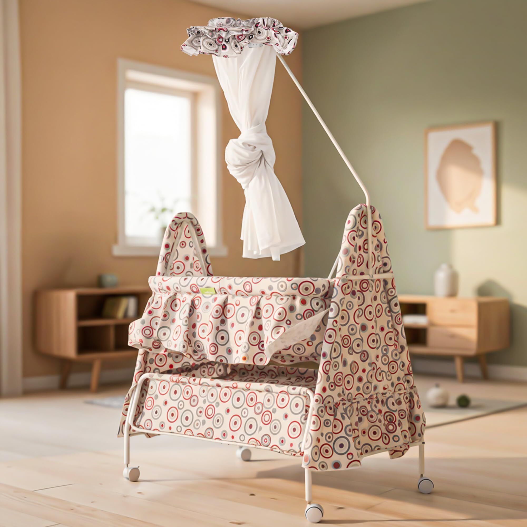 baybee Baby Swing Cradle for Baby, Infant Baby Cradle Jhula for Baby with Mosquito Net-picture-33