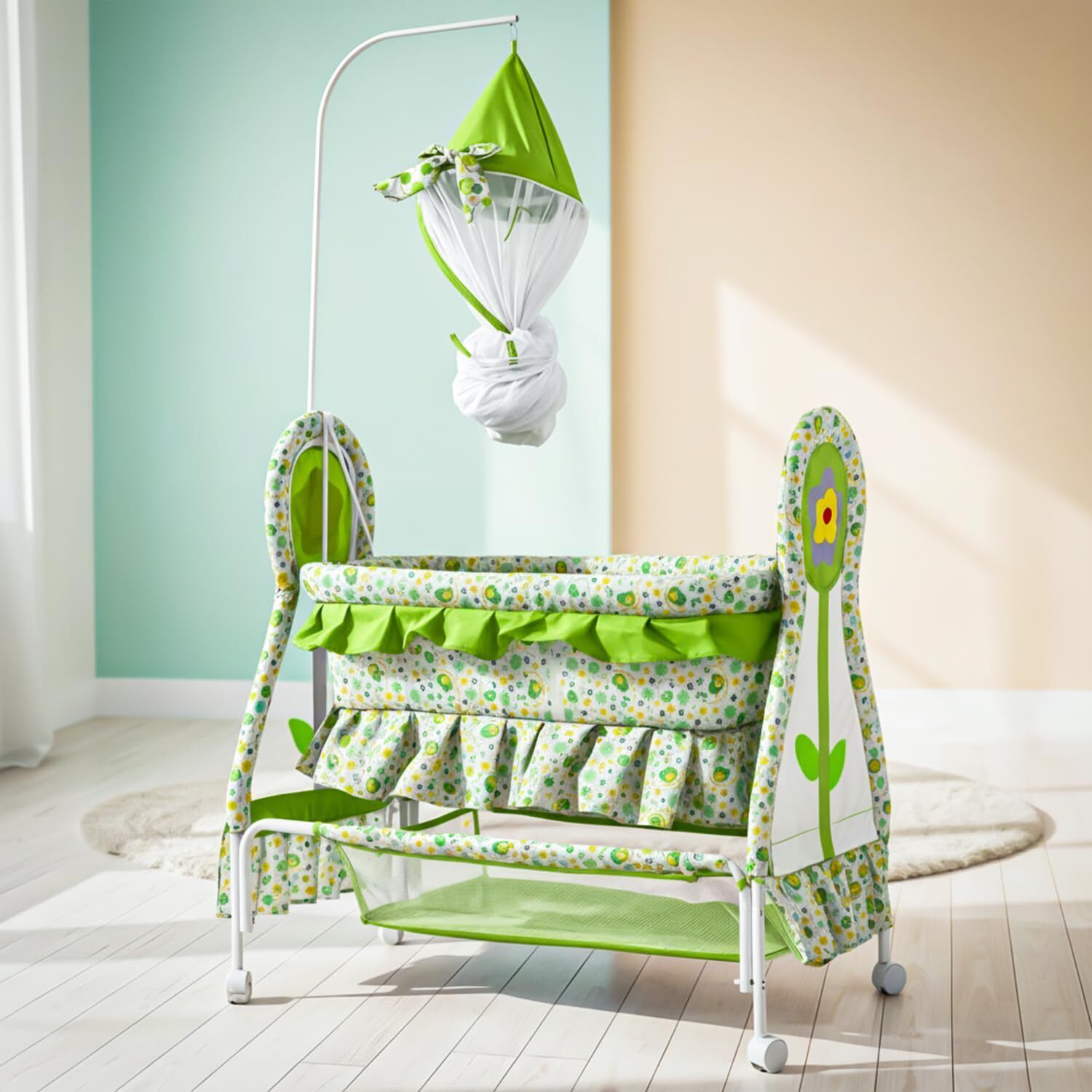 baybee Baby Swing Cradle for Baby, Infant Baby Cradle Jhula for Baby with Mosquito Net-picture-33