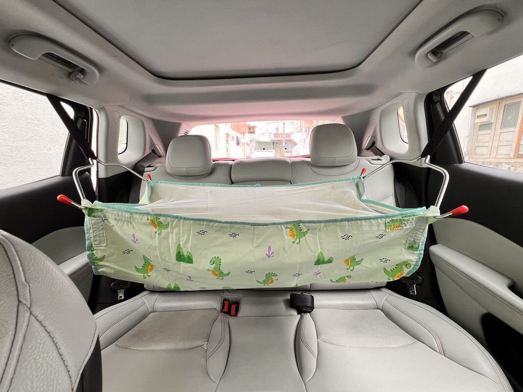 Car Cradle Hammock For 0 To 3 Year Baby Comfortable For Travel Comes In Full Set-image-35