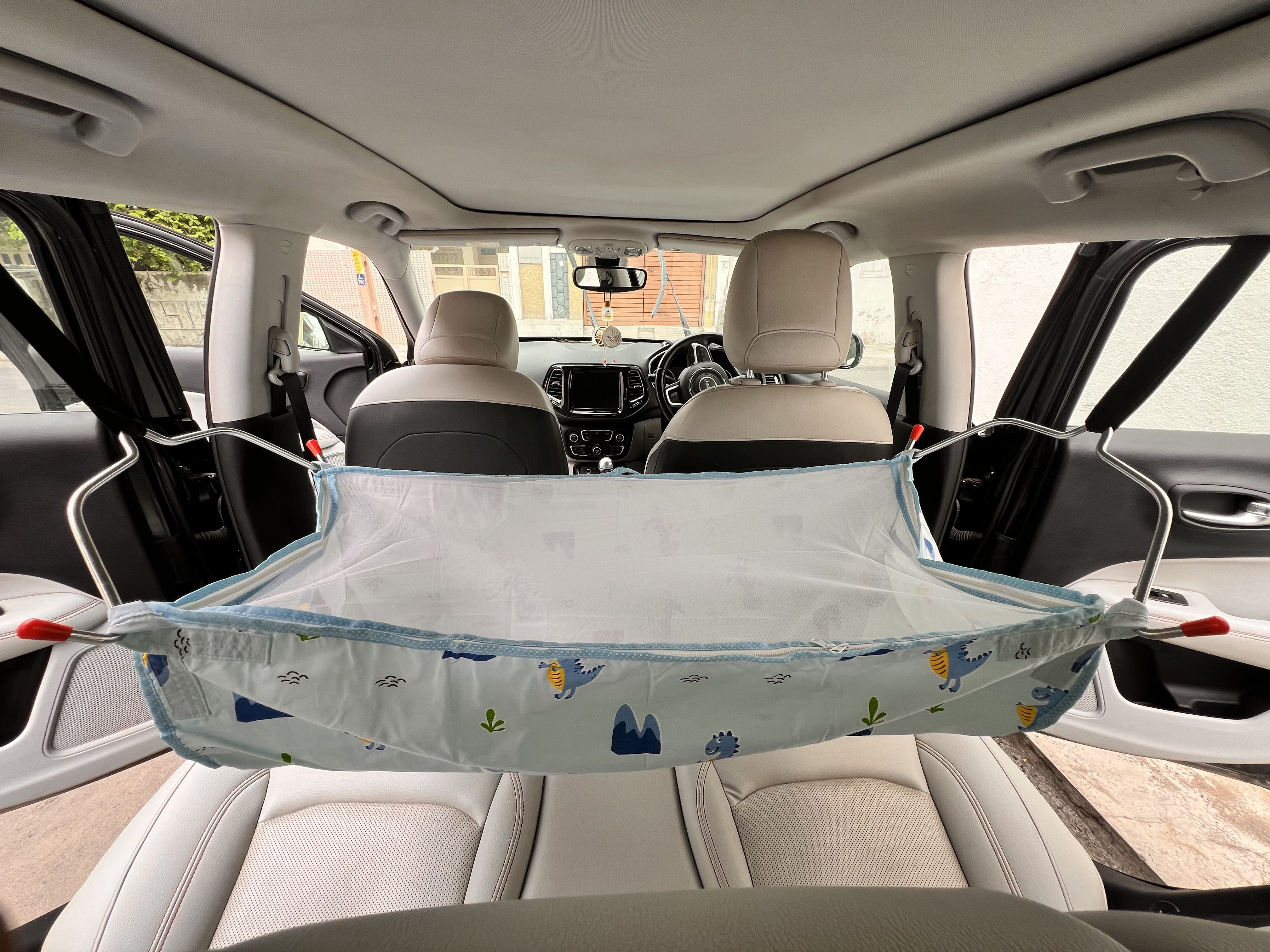 Car Cradle Hammock For 0 To 3 Year Baby Comfortable For Travel Comes In Full Set-image-37