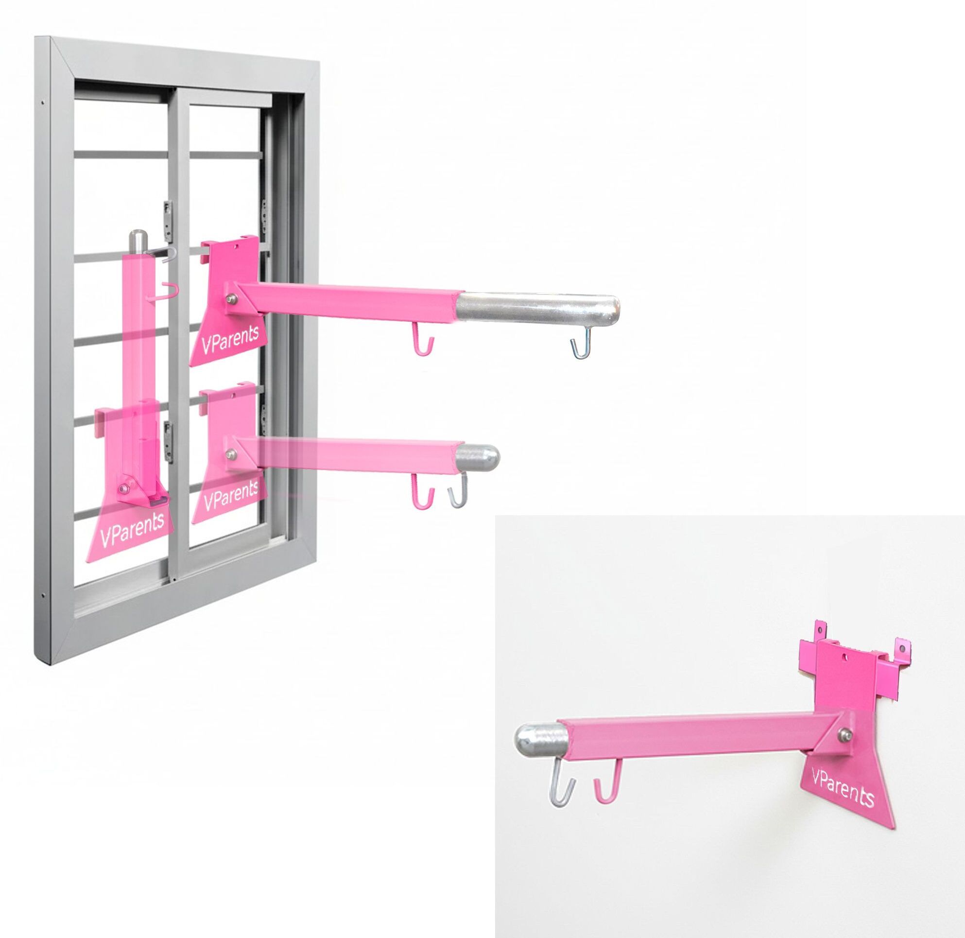 vparents Window Baby Cradle cot Metal Hanger adjustable and folable with wall mounting-picture-8