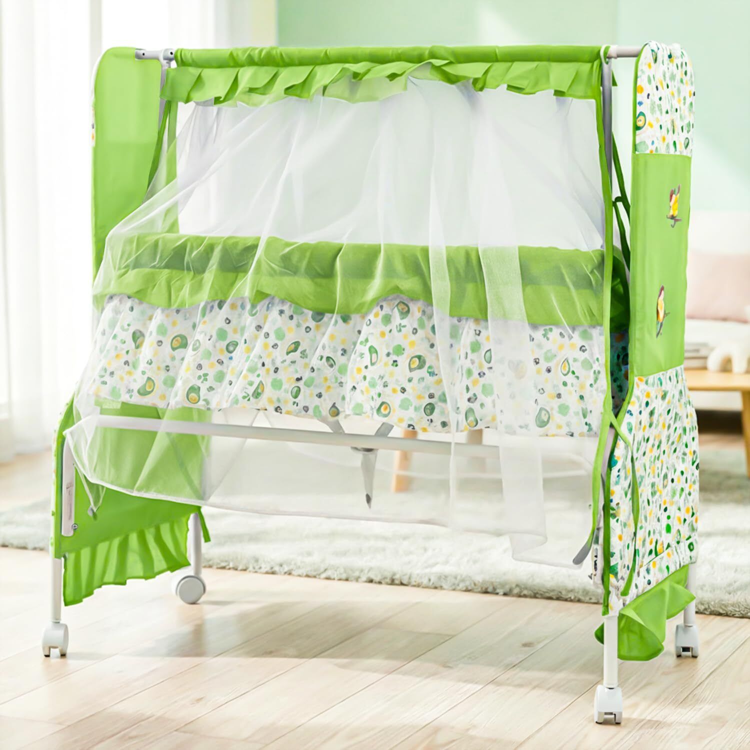 baybee Baby Swing Cradle for Baby, Infant Baby Cradle Jhula for Baby with Mosquito Net-picture-30