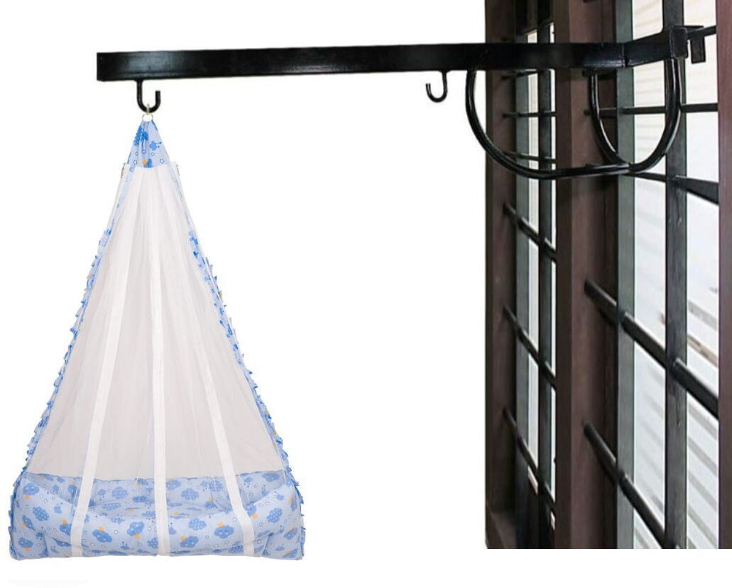 BABY PREMIUM NET SWING CRADLE WITH WINDOW HANGER-image-28