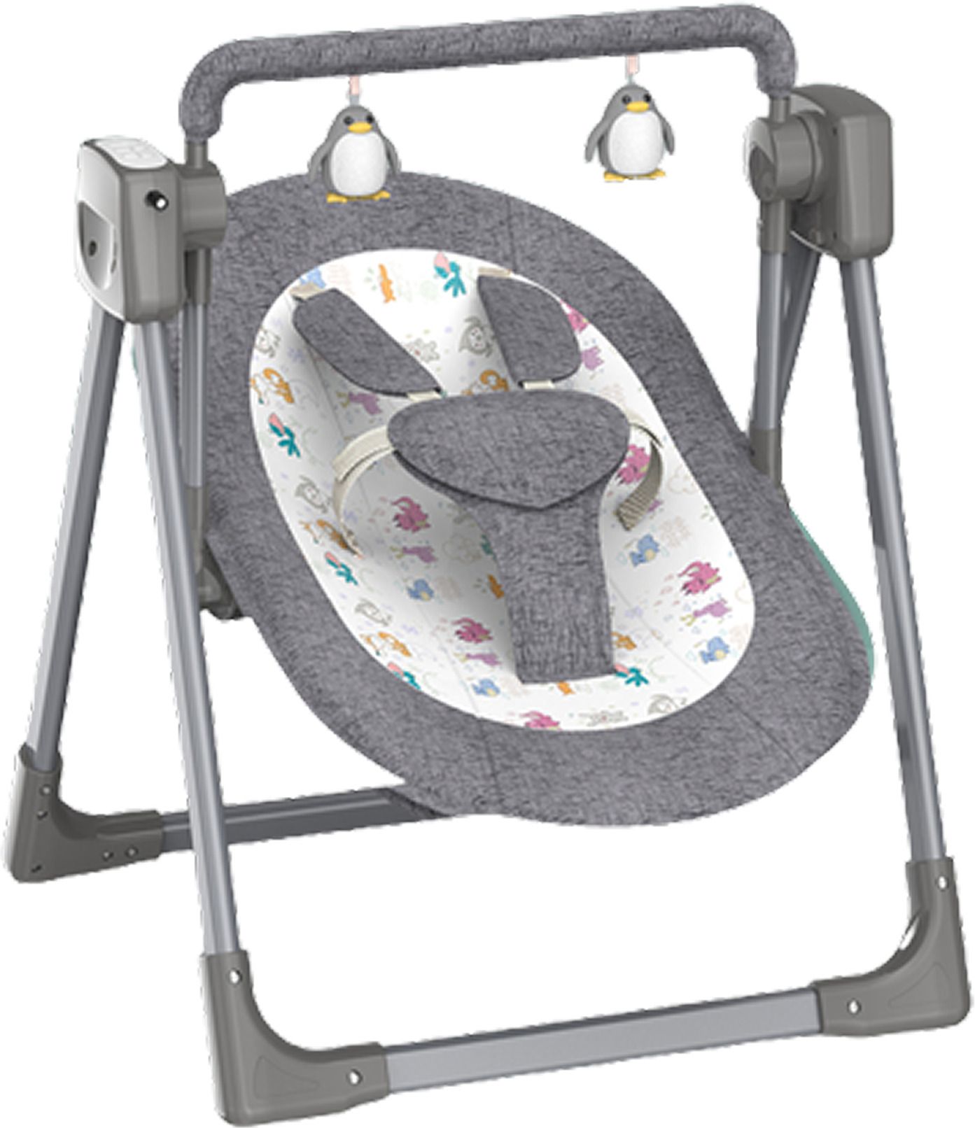 Electric Baby Swing Cradle with Remote | Automatic Rocker for Newborn-image-24