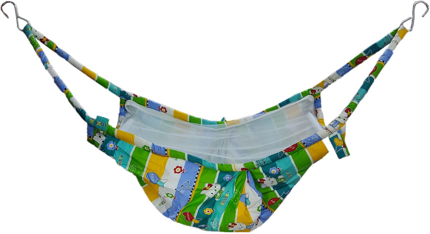 jh works Love Baby Travelling Cradel Cloth with net - TG225 Green P15-picture-42