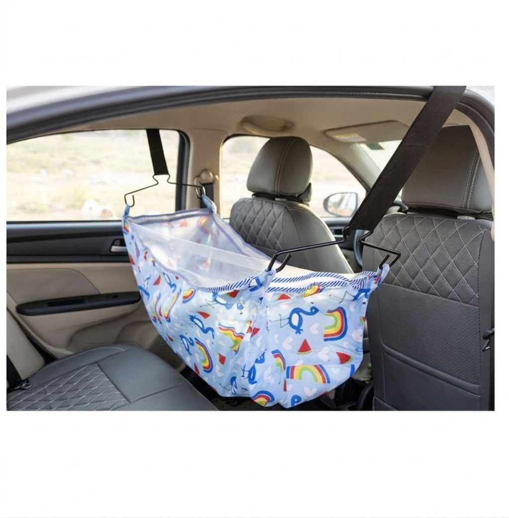 Portable Baby Car Travel Cradle Hammock Seat for Newborn & Kids-image-3