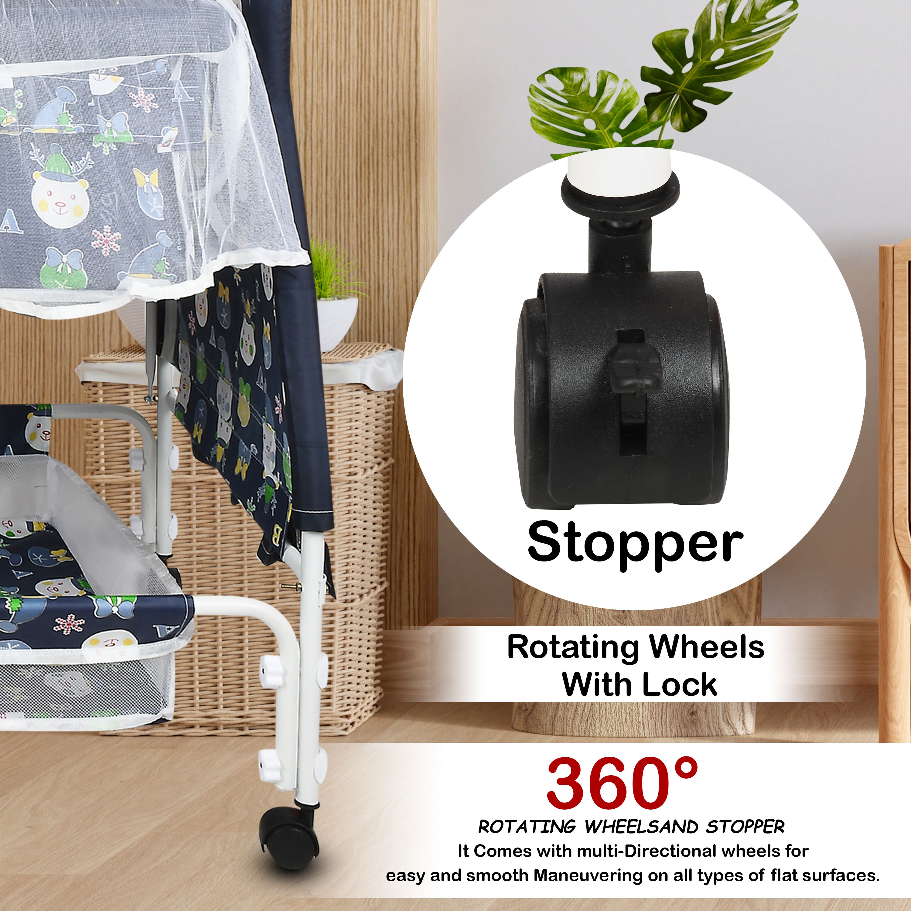 NEW BORN BABY SWING CRADLE Bassinet-image-27