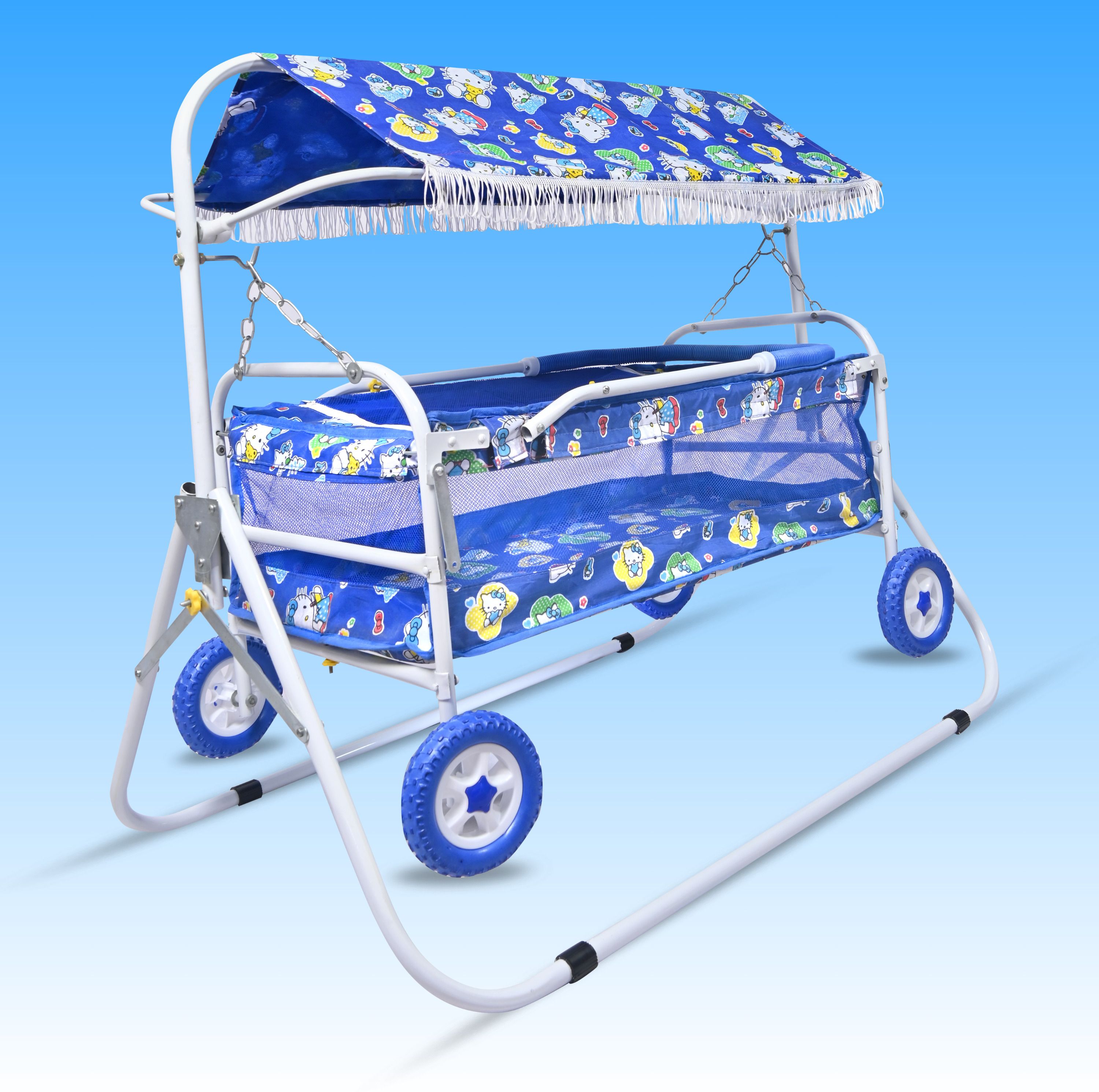 avani metrobuzz Foldable Baby Cradle Jhula Palna For New Born Baby-picture-34