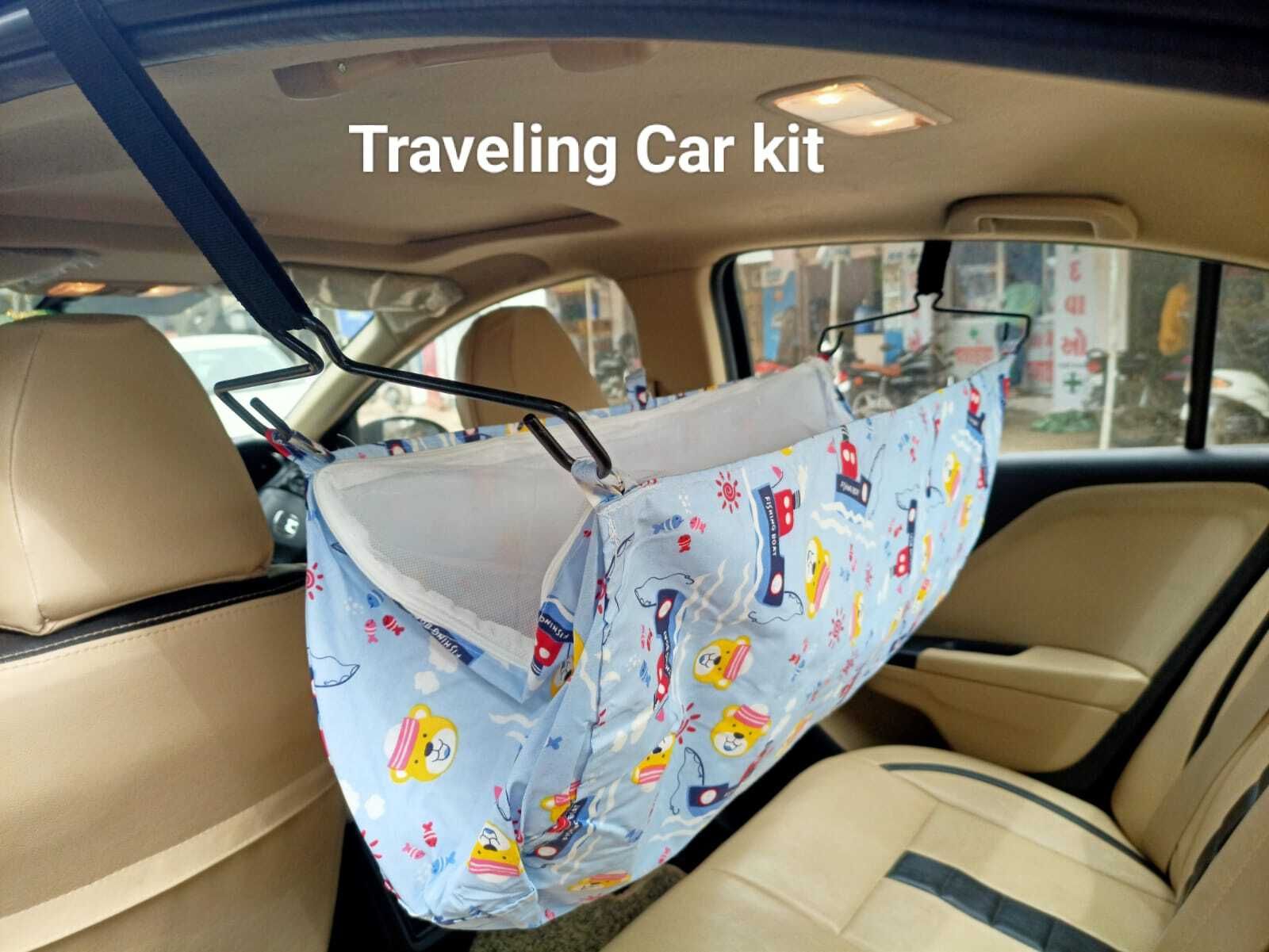 Angel Car Travel Jula 0 to 3 Year Baby | Includes Adjustble Belt, Hammock Cloth-image-28