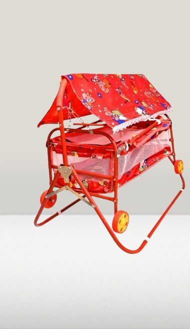 AK STEEL Foldable Baby Cradle Jhula Palna For New Born (BLUE)-image-48