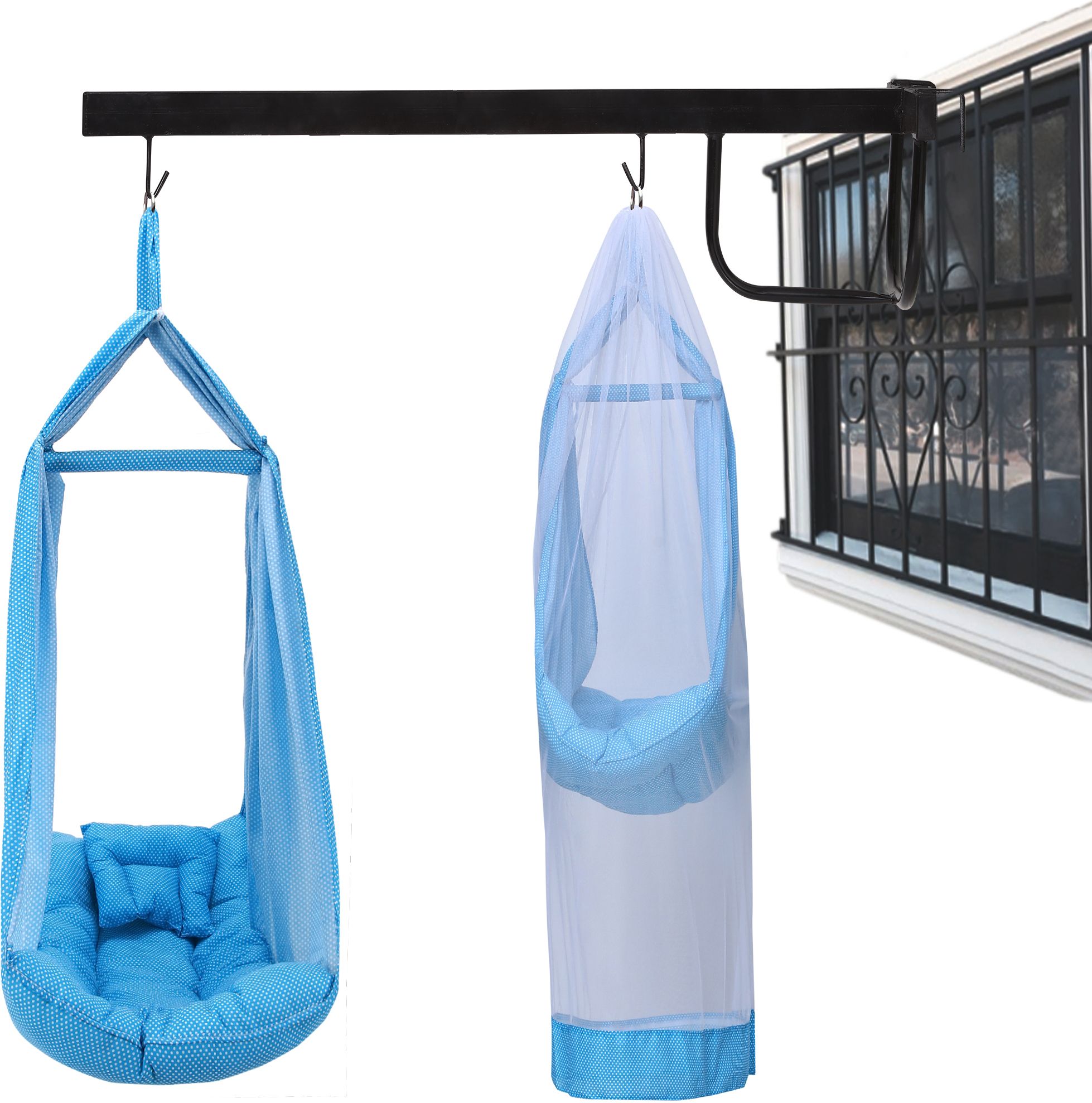 parents choice PEARL BLUE INFANT COMFY SWING CRADLE-picture-10