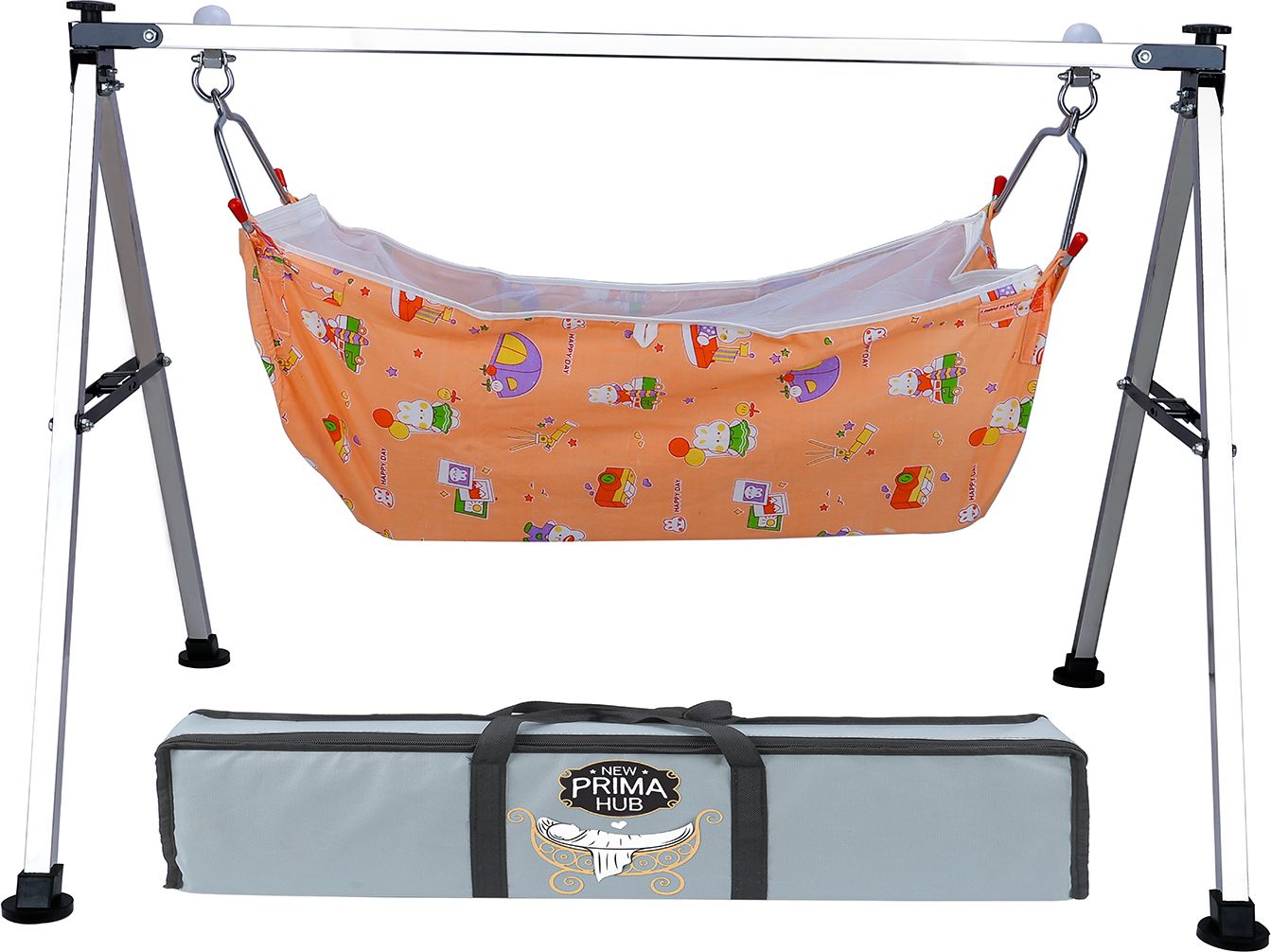 new prima hub Baby Swing Cradle for Baby Boy and Girl, Julha Palna for Baby (Square Black)-picture-27