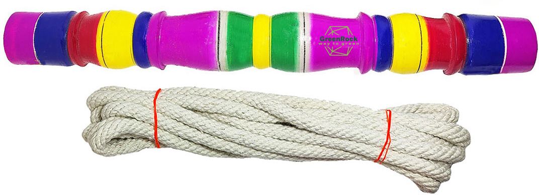 Baby Wooden Cradle swing stick, Thottil Kambu with rope for new born baby-image-21