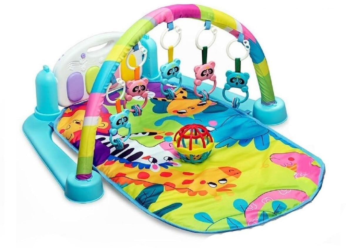 Activity Gym Play Mat & Fitness Rack with Rattle Ball-image-47