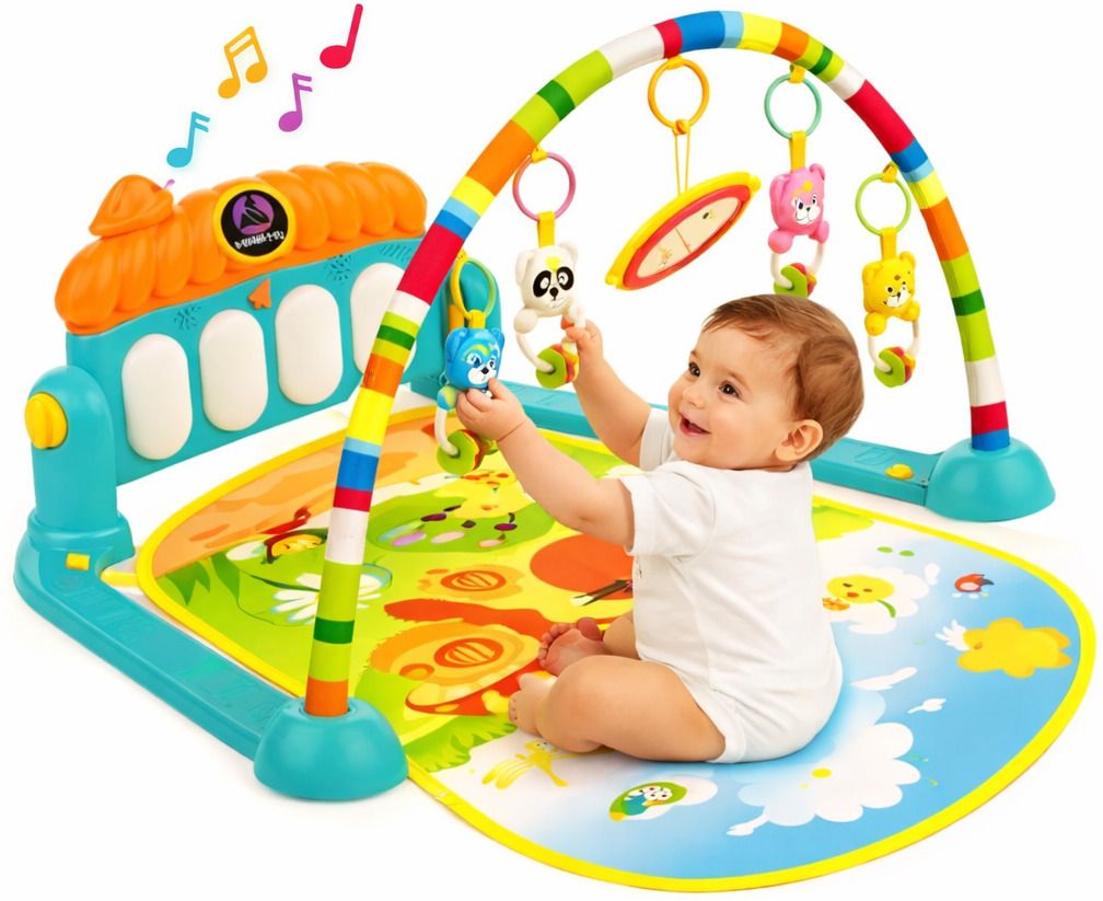 Baby Play Gym Kick and Play Piano Mat Newborn Toy for Boy and Girl Activity Toys-image-44