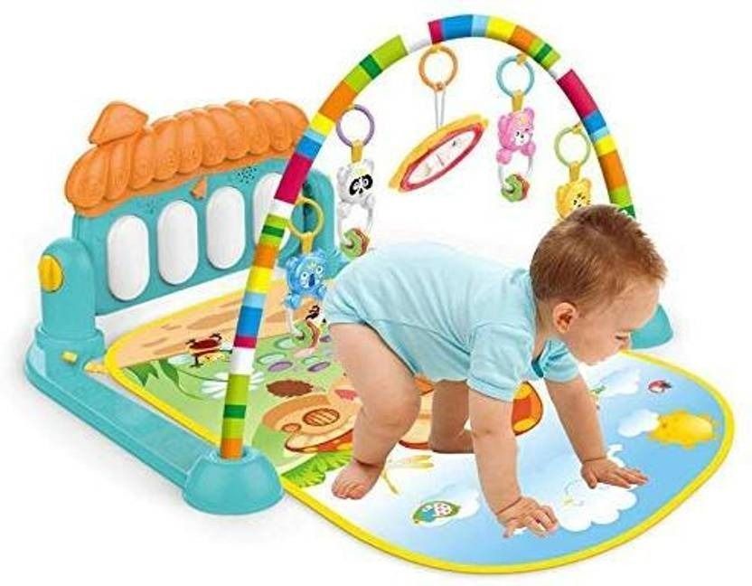 Baby Piano Play Gym Kick & Play Deluxe Funny Baby Activity Smart Stages Gym-image-3