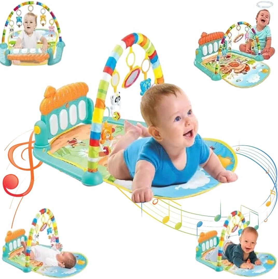 dorytoys Piano Gym Play Mat for Newborn Baby with Animal Toys – 0-6 Months-189-picture-31