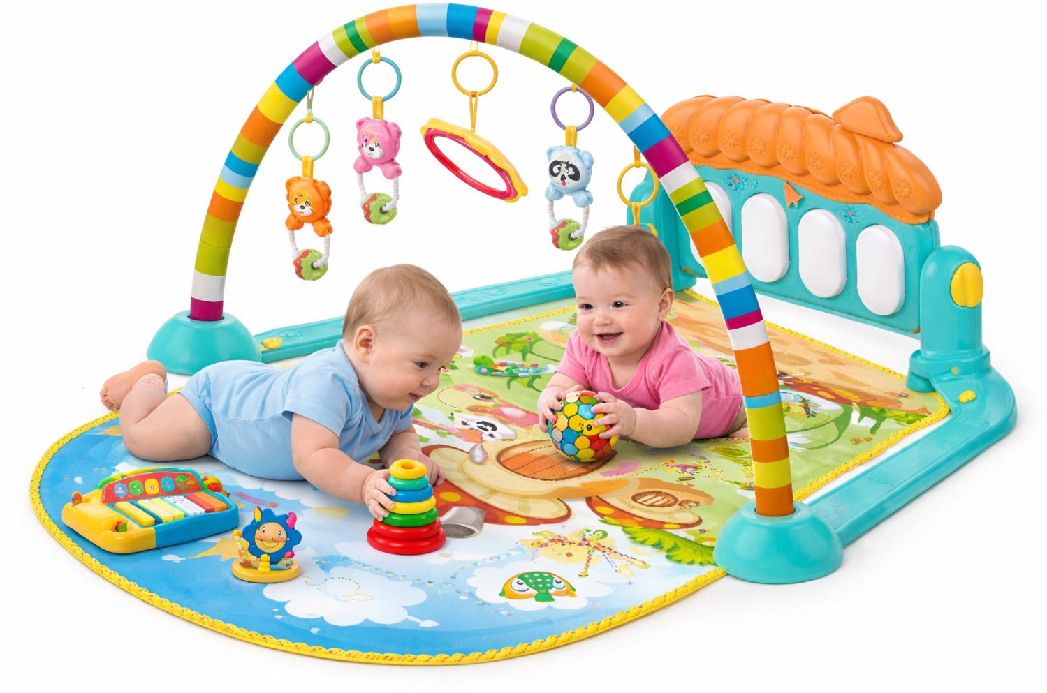 gumiyt Baby Play Gym Mat And Piano for Kids 0-2 Years Lights & Music Activity Toys-picture-23