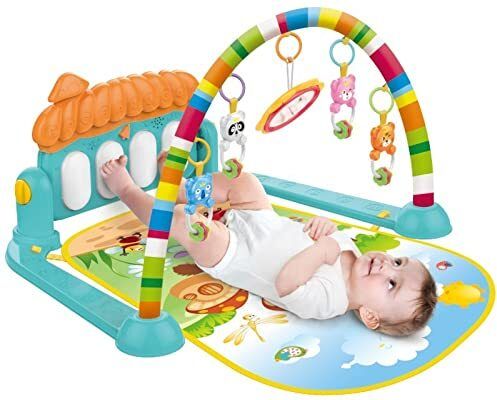 Baby Play Gym Kick & Play Piano Mat Newborn Toy for Boy and Girl (Multicolor)-image-8