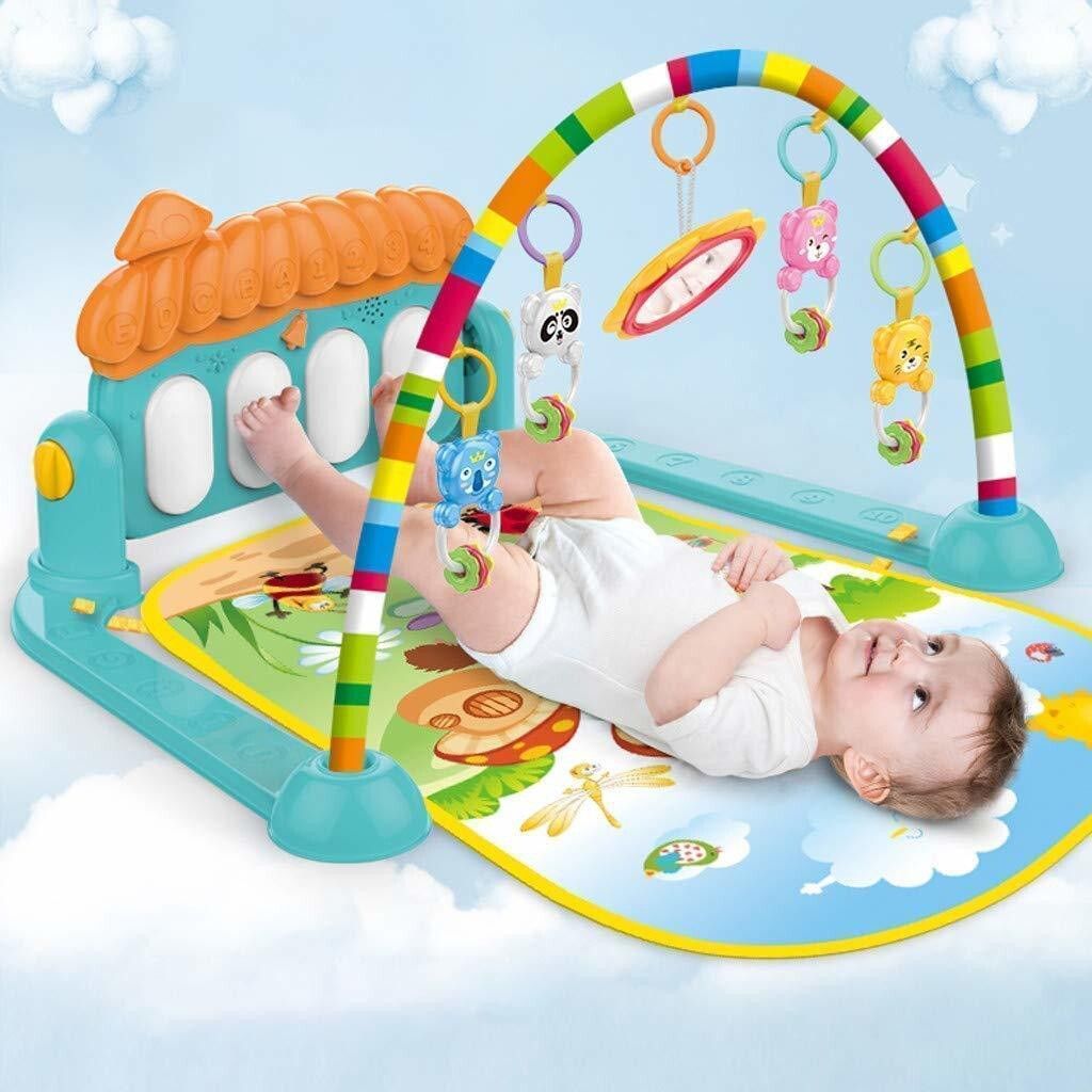 Baby Play Gym Mat And Play Piano for Kids 0-2 Years Lights & Music Activity Toys