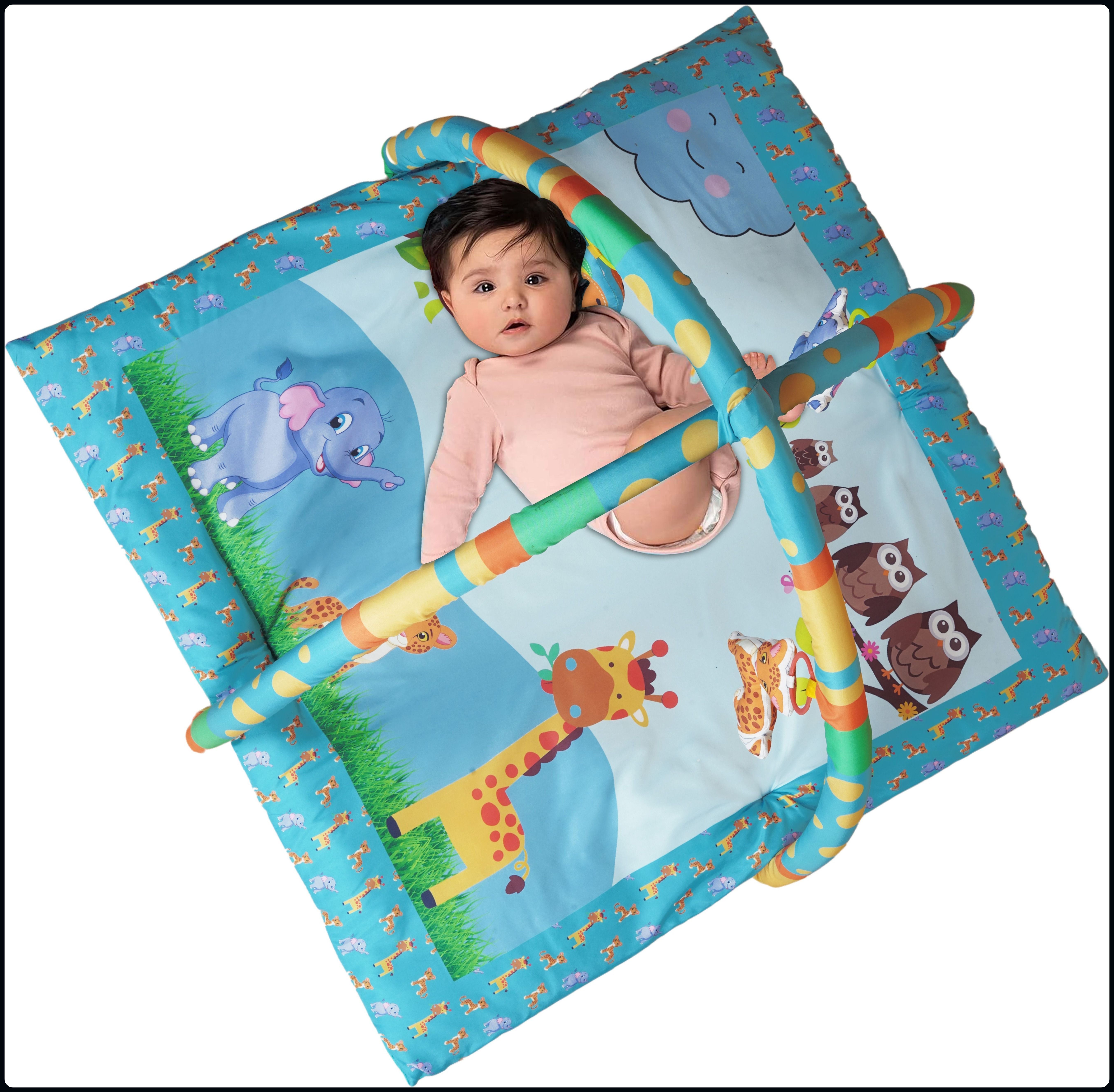 FK_Baby Play mat Activity Play Gym for Baby with Soft Hanging Kids Bedding Toys