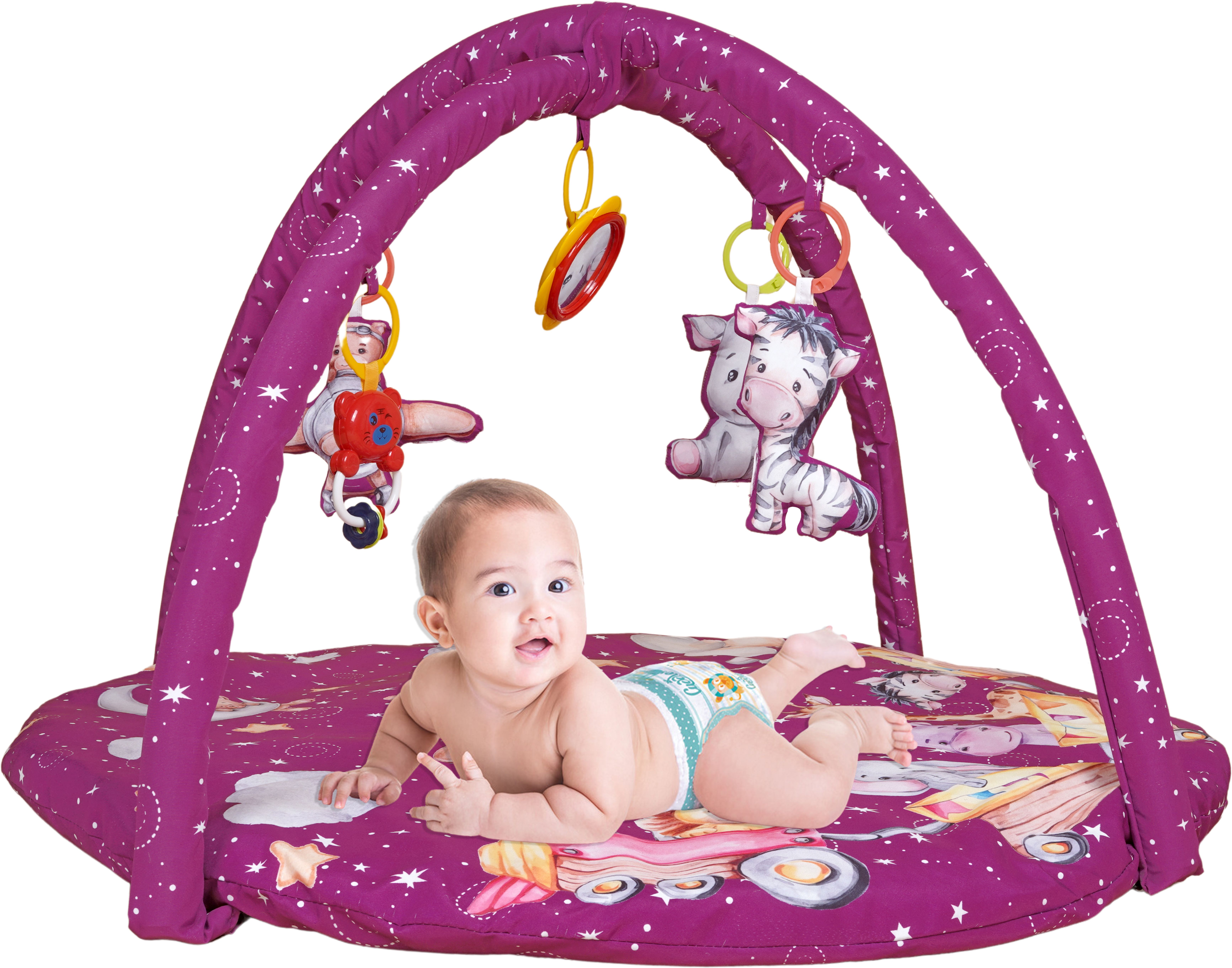 Baby Play Gym Activity Play Gym Mat Playmat Soft Hanging Toys for 2+ Month