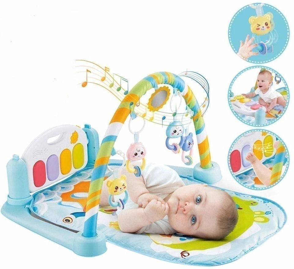 Piano Baby Gym Rack with Hanging Rattles, Music & Light