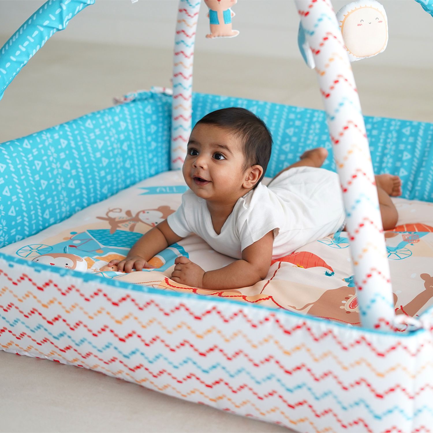 tidy sleep Baby Play Gym | 4 Detachable Toys, | Little Finder-picture-37