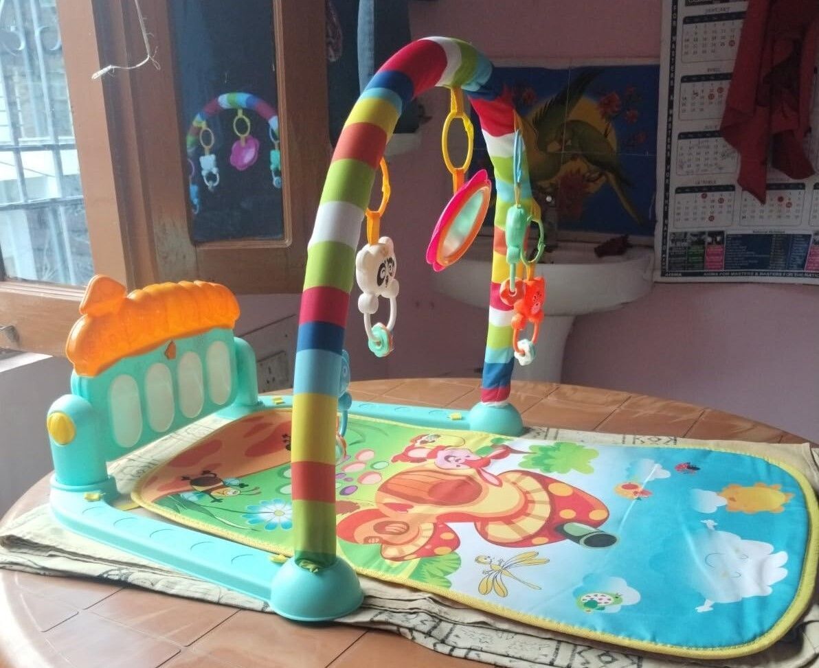 Colorful Jungle-Themed Baby Gym with Music and Hanging Toys-129-image-13