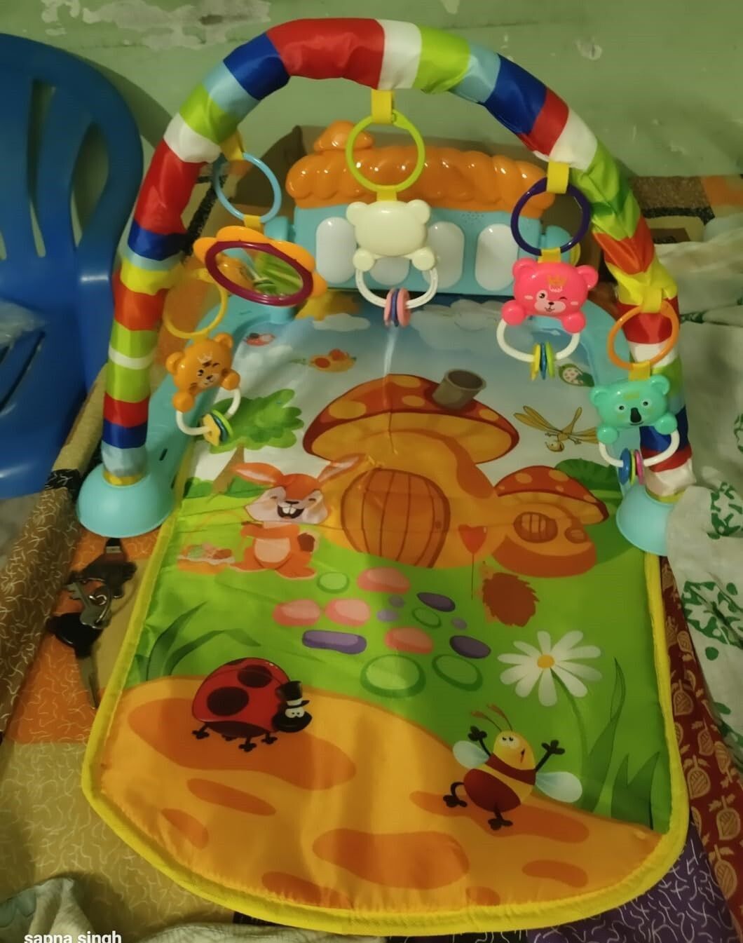 Printed Baby Activity Mat with Soft Touch Piano and Animal Toys-22-image-15