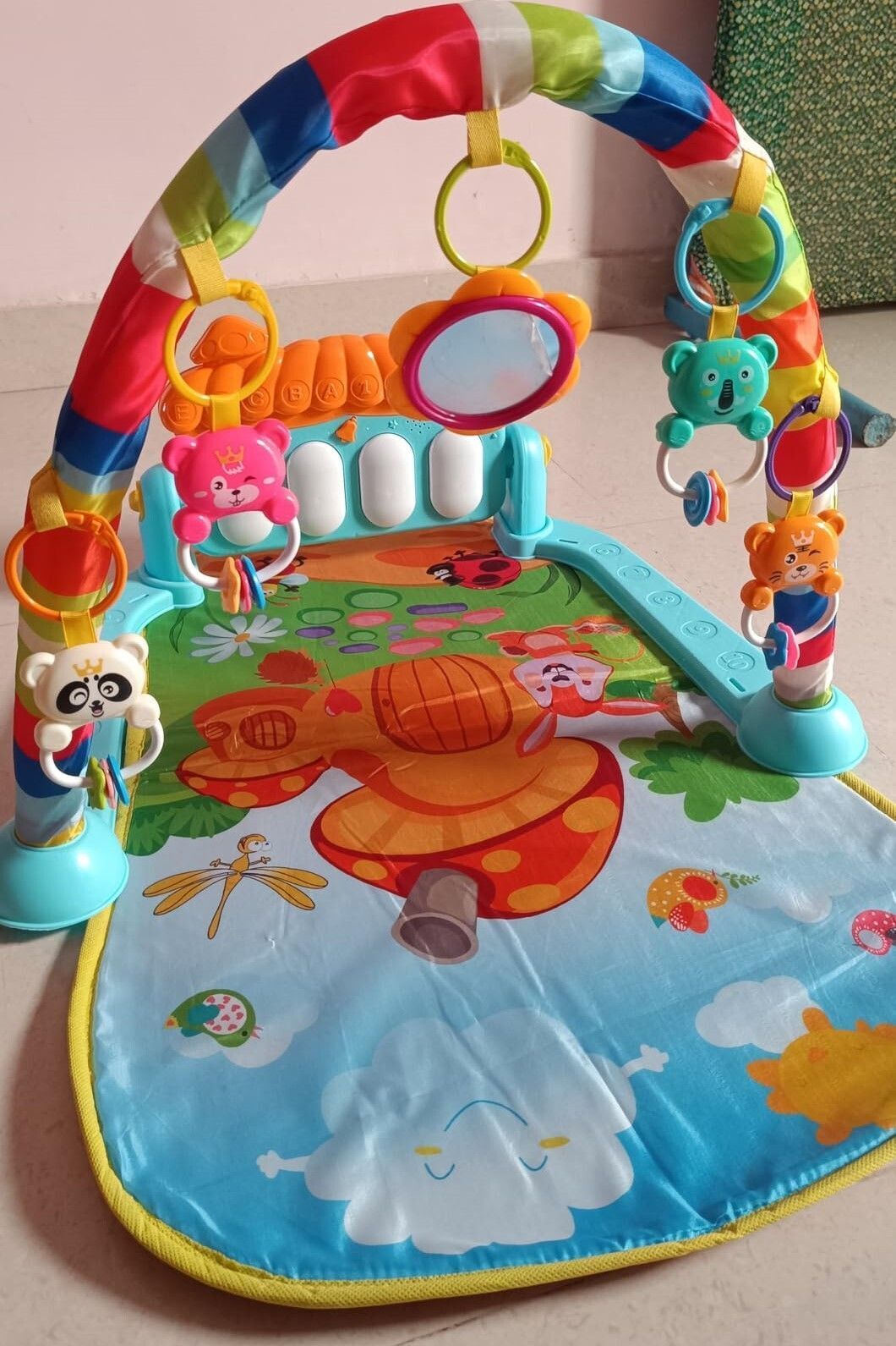dorytoys Deluxe Baby Piano Gym with Free Hanging Mirror & Soft Mat-168-picture-23