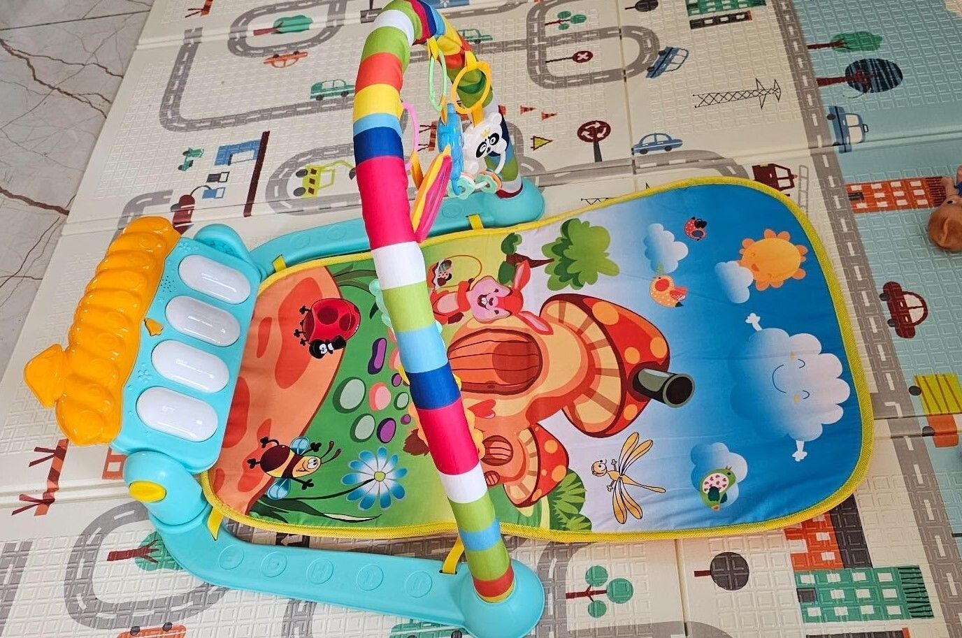 dorytoys Affordable Musical Gym for Baby with Kick Keys and Toy Rings-196-picture-21