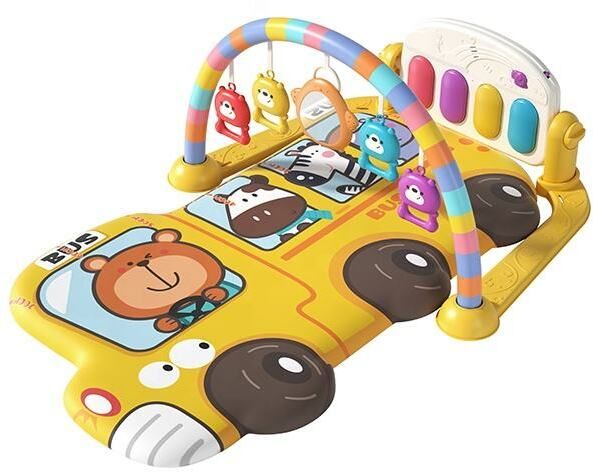 Baby Fitness Piano Play Mat | School Bus Theme | Kick & Play Activity Gym-image-37