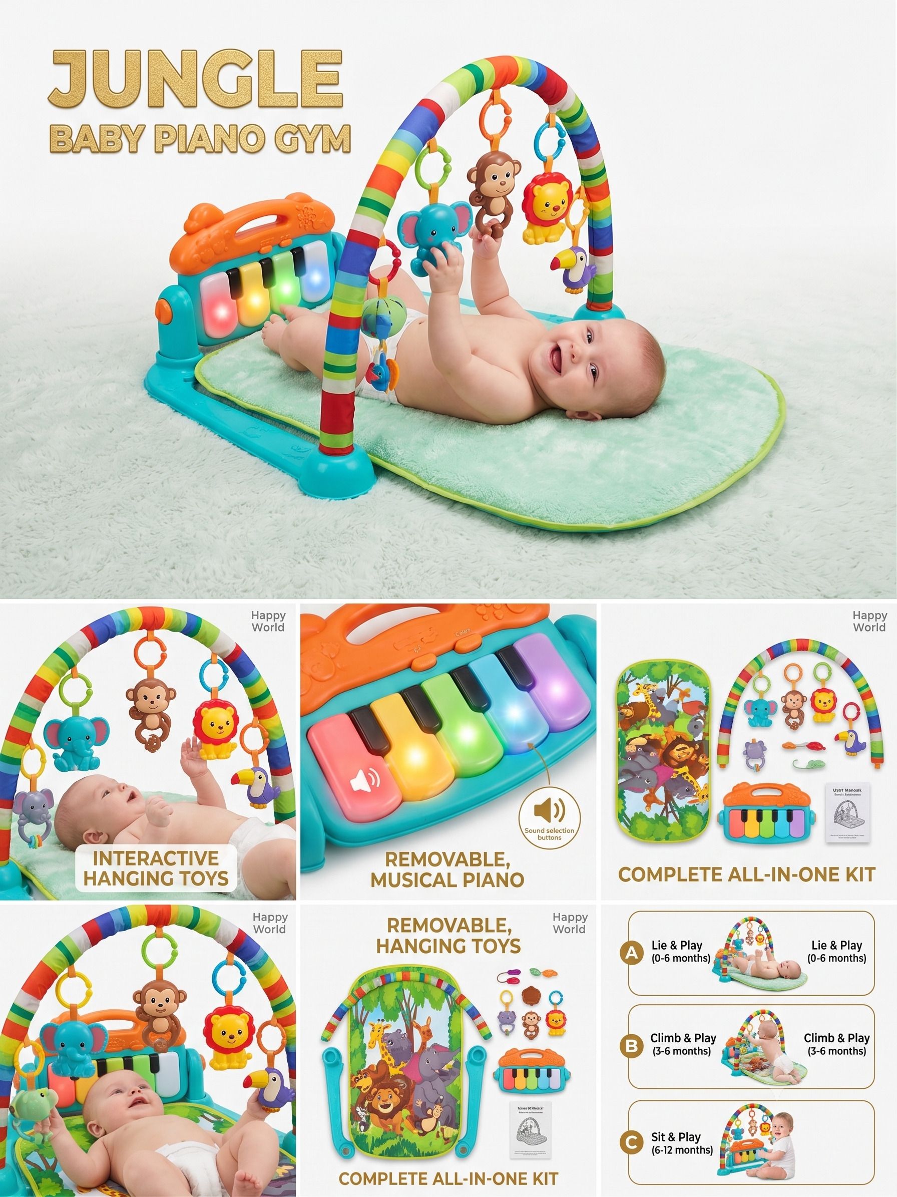 auto nexus Autonexus Baby Piano Gym-picture-17