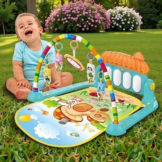 Tummy Time Activity Mat for Newborns & Infants | Hanging Toys, Lights & Sound-image-44