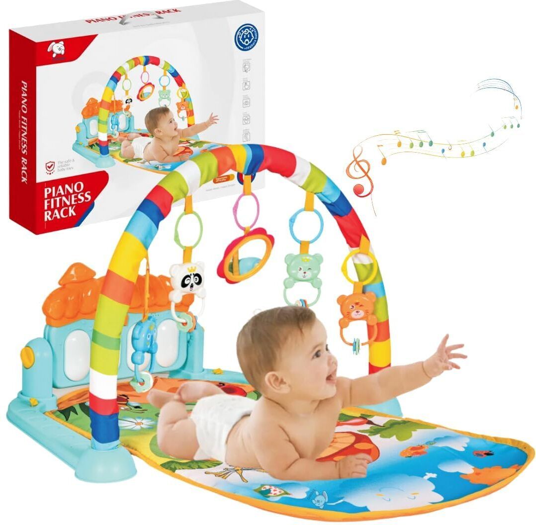 Musical Keyboard Mat Piano Gym Mat Gym & Fitness Rack Pack Of 1 (Multicolor)