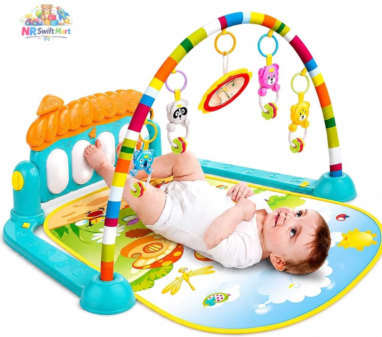 nr-Play Gym & Mat for Babie Infant New Born Baby Gifts Fitness Rack-image-33