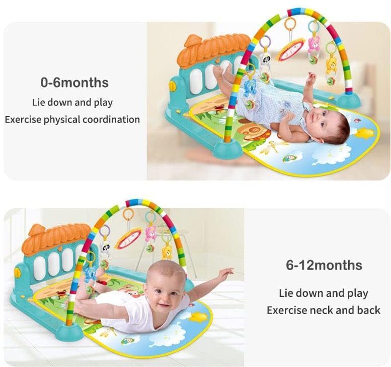 Kids Baby Play Mat with Piano, Music, Lights and Hanging Toys-image-34