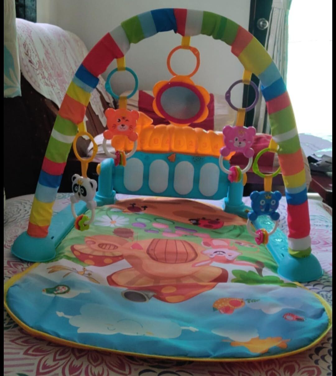 Baby Activity Mat with Keyboard Piano and Detachable Toy Arch-131-image-36