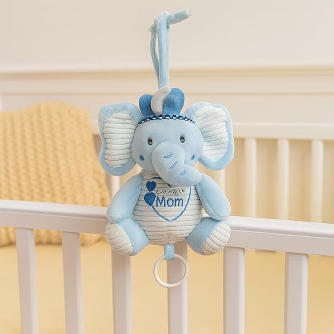Plush Hanging Toy Rattles for Crib and Stroller