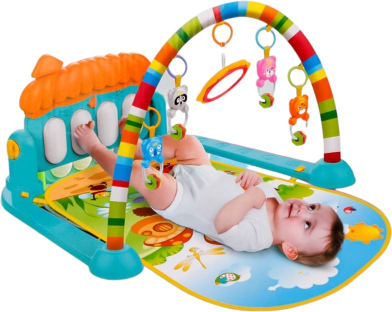 Play Gym & Mat for Babie Infant New Born Baby Gifts Fitness Rack-image-15