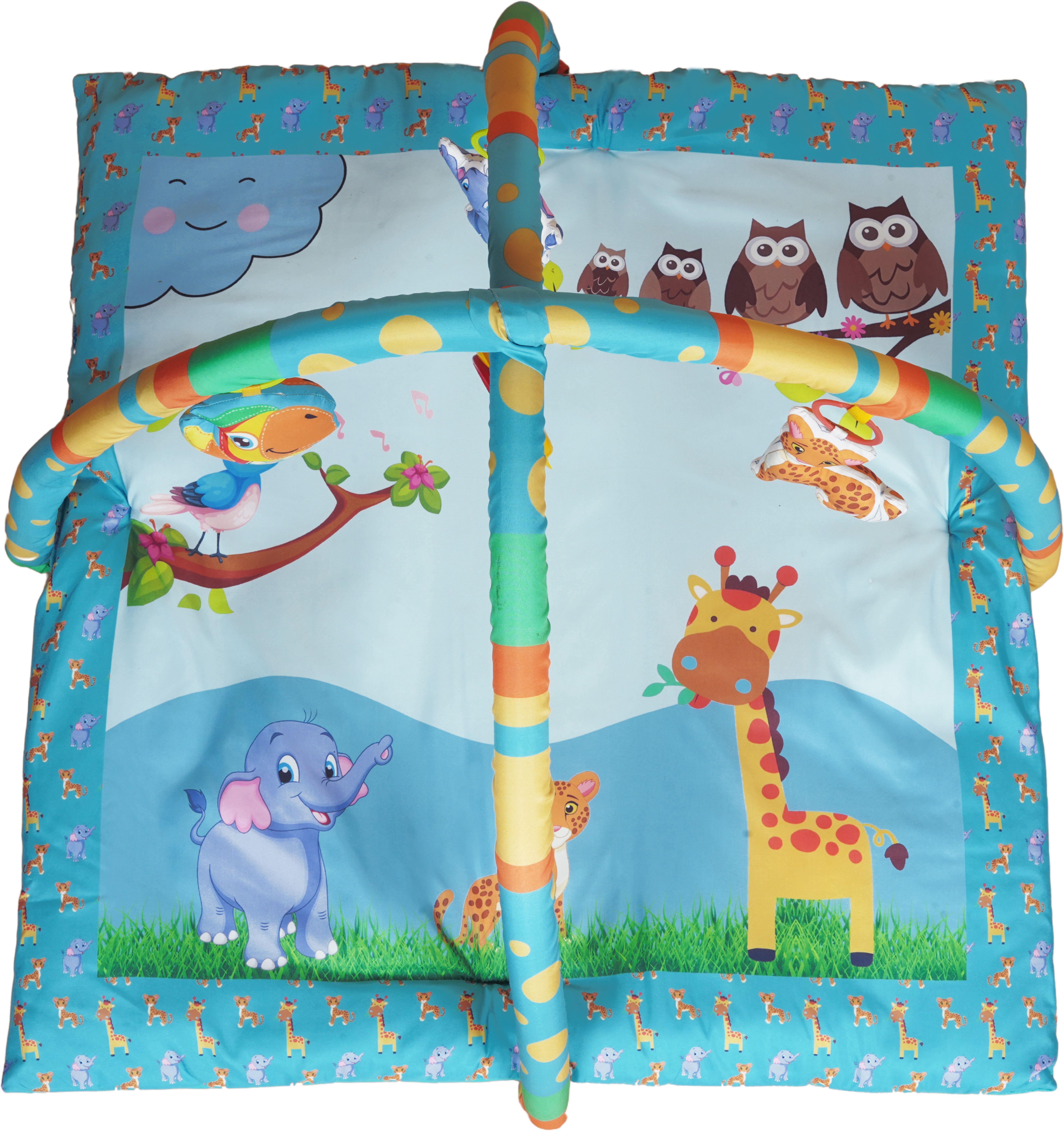 Baby Play mat Activity Play Gym for Baby with Soft Hanging Baby Toys-image-30