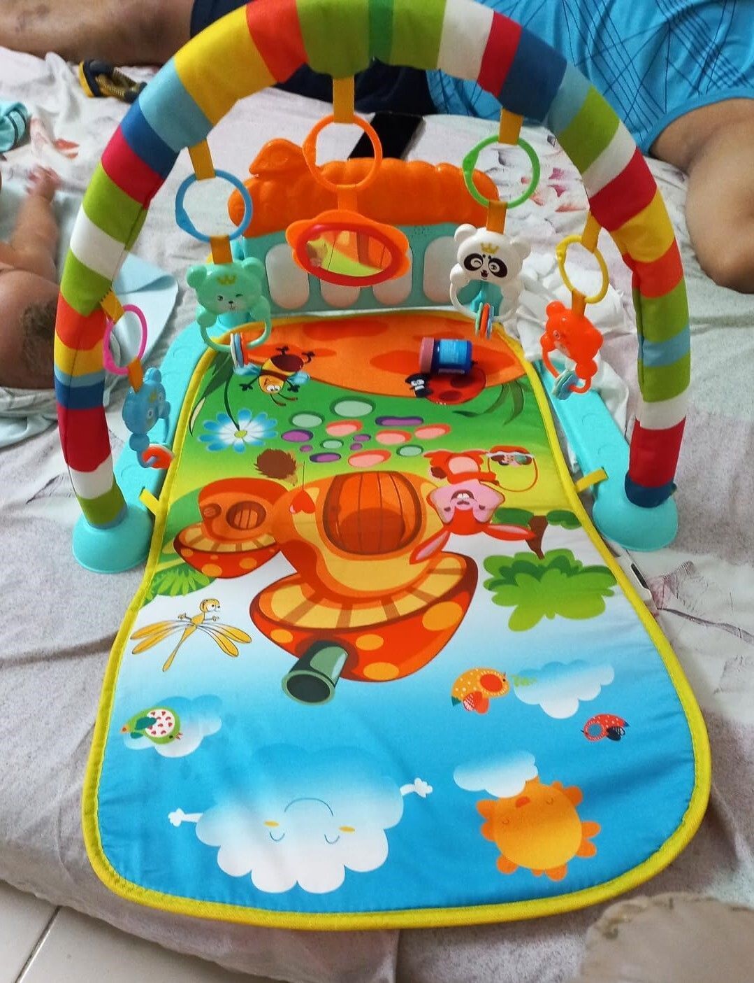 dorytoys Infant Musical Piano Gym Mat – Early Learning Kick Toy with Activity Arch-198-picture-39