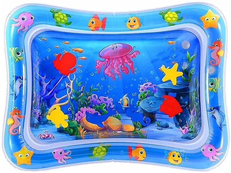 pulsbery New Baby Kids Water Play Mat Toys Inflatable Infant Tummy Time Playmat-picture-38