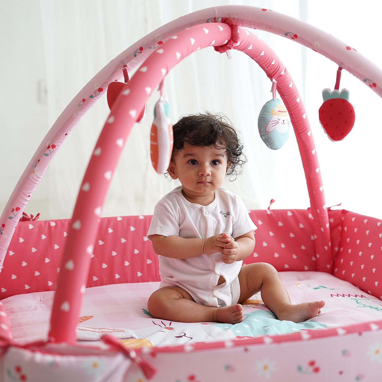 tidy sleep Baby Play Gym | 4 Detachable Toys, | Bunny-picture-38