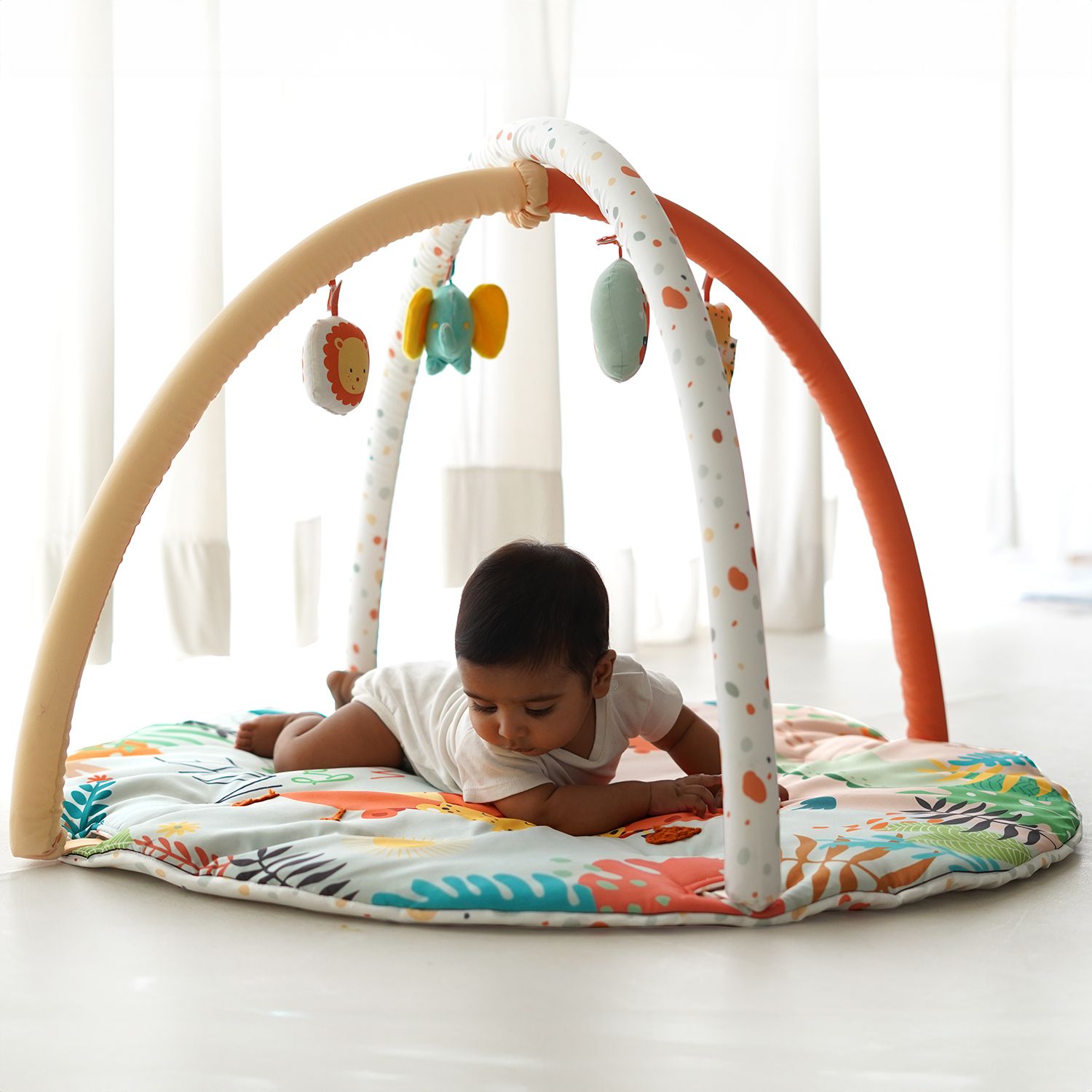 tidy sleep Baby Play Mat | 4 Detachable Toys, | Jungle Safari-picture-34