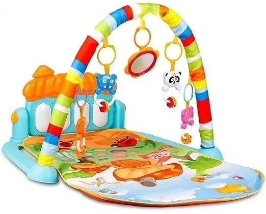 5 in 1 Baby Play Gym & Mat with Musical Piano Keyboard for Infant Newborn Baby