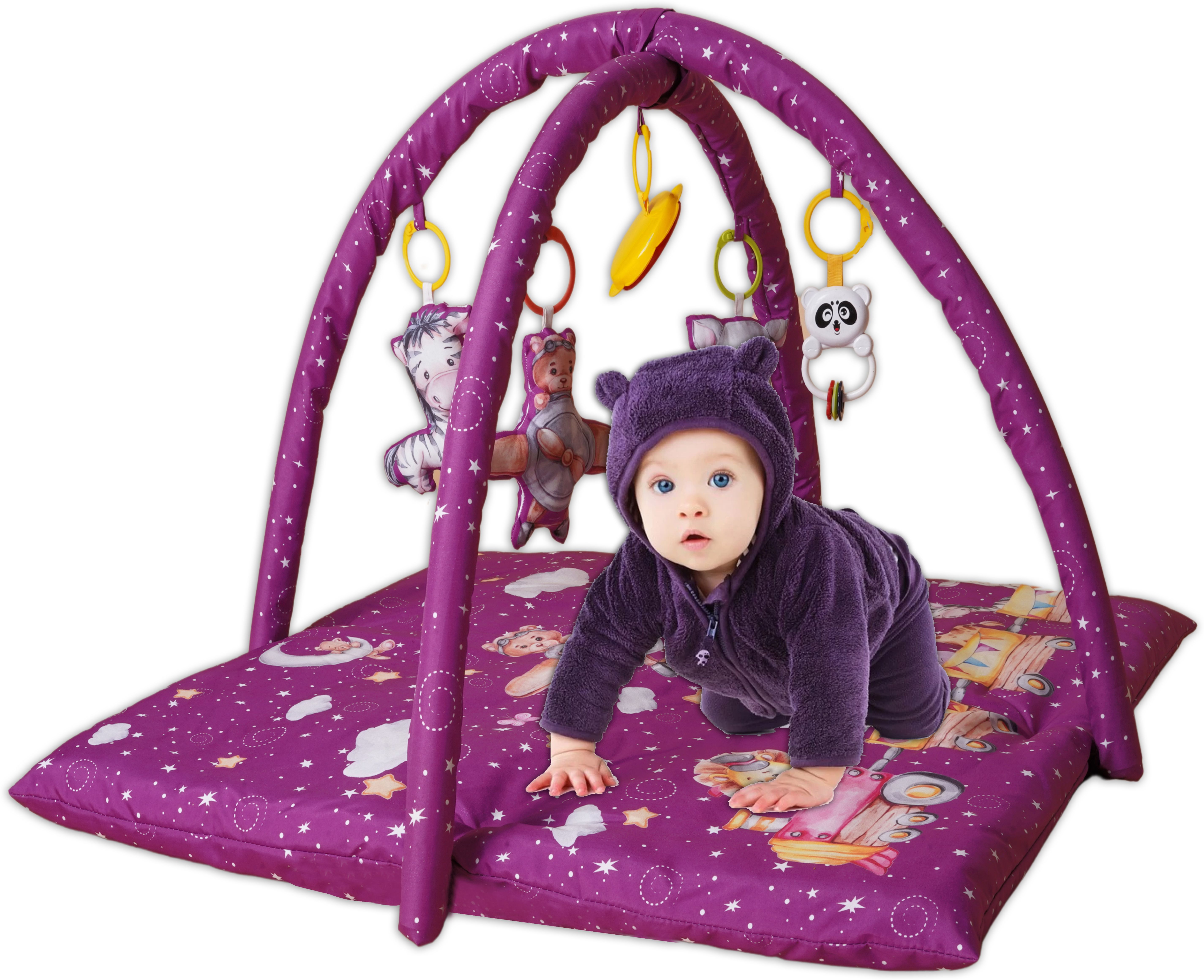 Baby Play gym for Babies Activity Play Gym Mat and Durable Cotton Play Mat